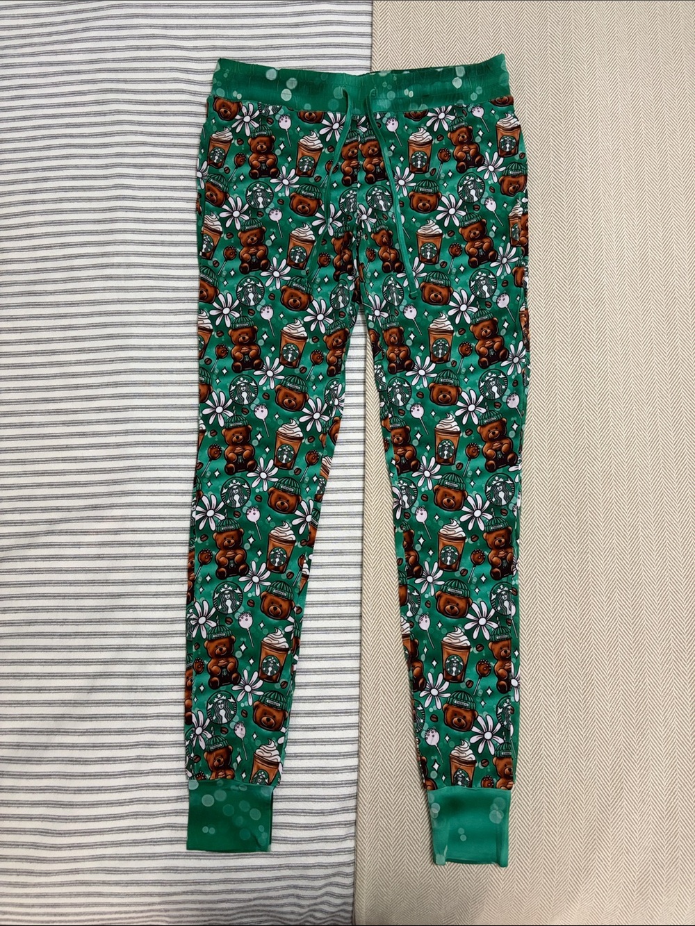 Feral And Free Bamboo Women's Starbucks Coffee Bearista Joggers Lounge Pants